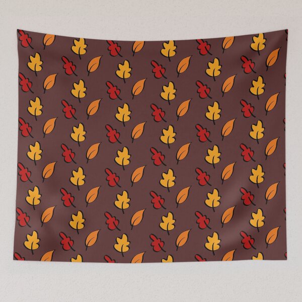 Aperçu de l'œuvre Ensemble d'autocollants de feuilles d'automne créée et vendue par ChriseryMerch.