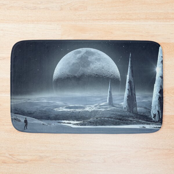 Item preview, Moon Science Fiction Landscape designed and sold by DarkHumorstore.