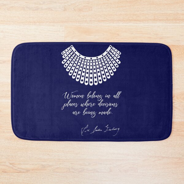 Item preview, Women belong in all places where decisions are being made - RBG (Navy) designed and sold by REApparelCo.