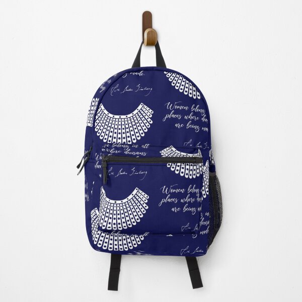 Item preview, Women belong in all places where decisions are being made - RBG (Navy) designed and sold by REApparelCo.