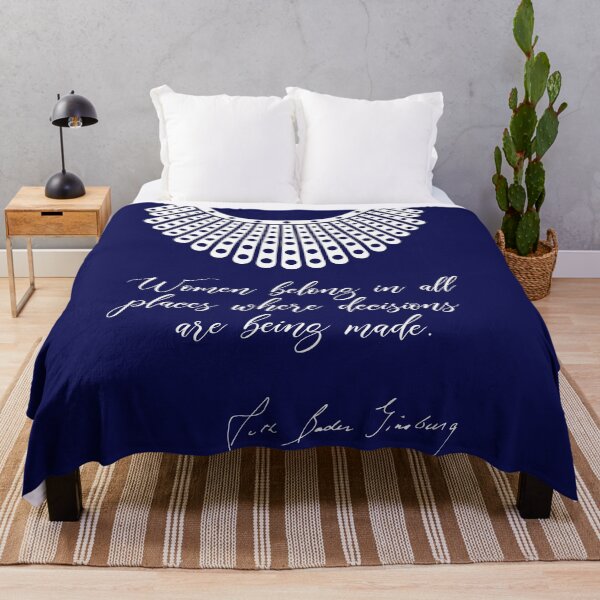 Item preview, Women belong in all places where decisions are being made - RBG (Navy) designed and sold by REApparelCo.