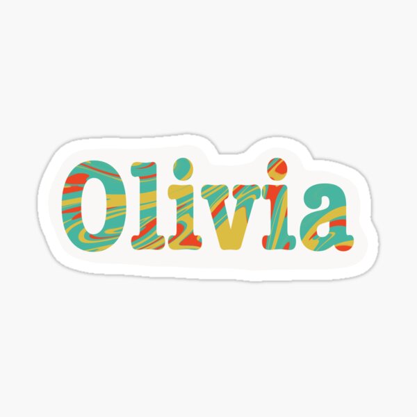 Olivia Name Stickers | Redbubble