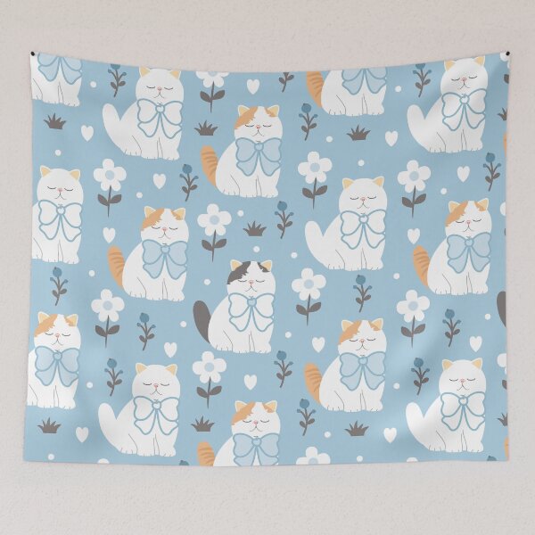 Item preview, Persian Kitten Exotic Shorthair and Ribbon Bow designed and sold by lulululupaint.
