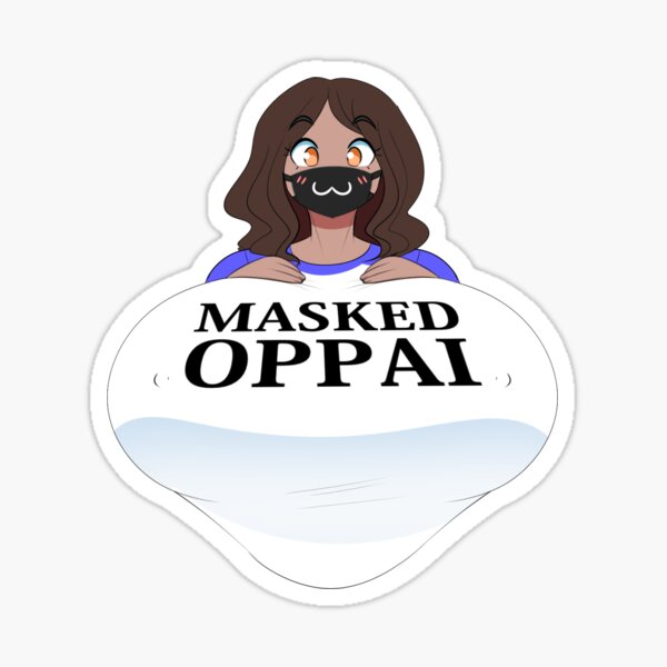 Masked Oppai Sticker