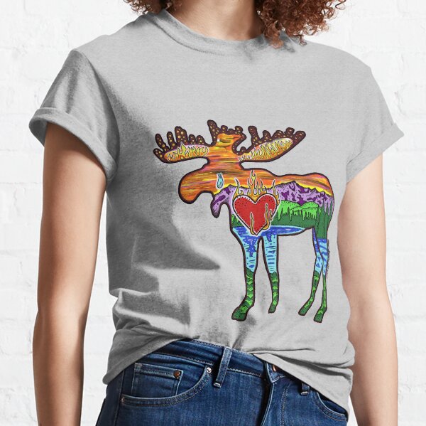 Item preview, Heart Afire Moose designed and sold by Heartsonfireart.