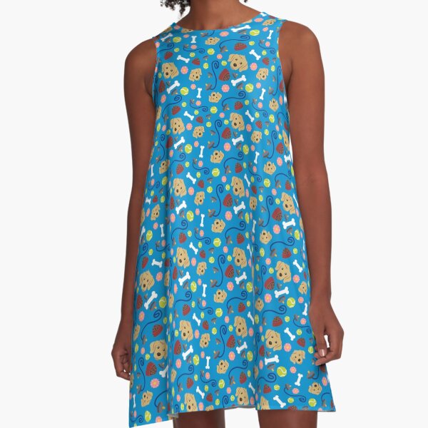 Dog Pattern A-Line Dress