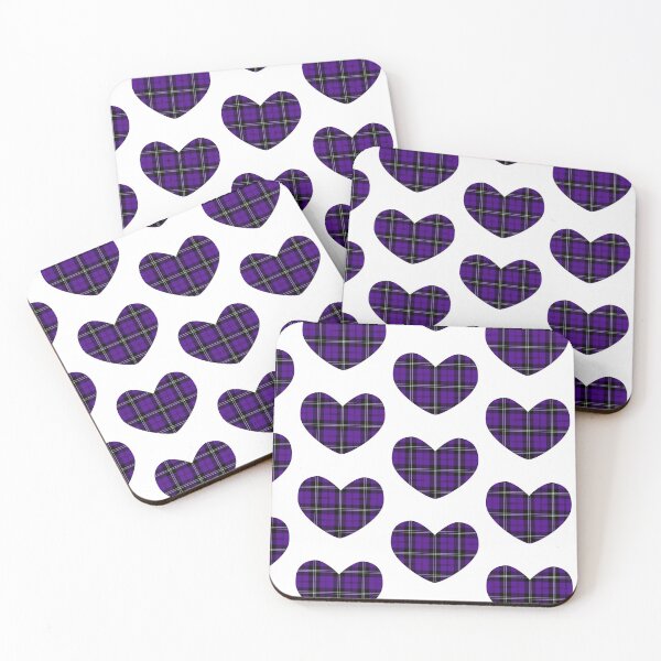 Item preview, Royal Purple Tartan Heart | Scotland | Cute Tartan on White designed and sold by cutetartanshop.