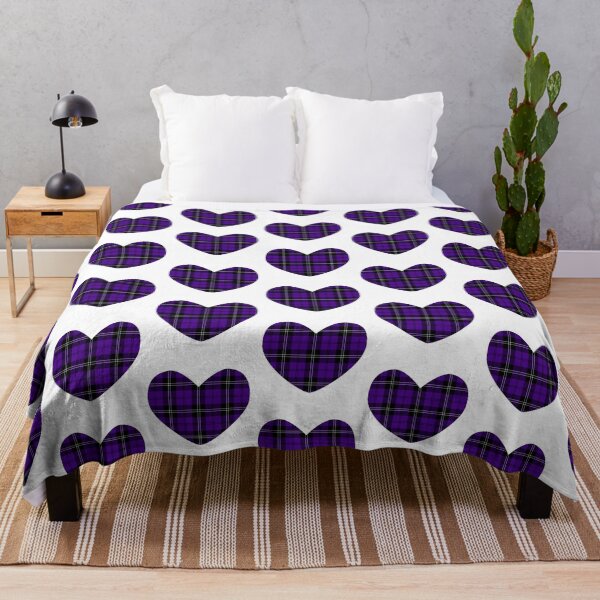 Item preview, Royal Purple Tartan Heart | Scotland | Cute Tartan on White designed and sold by cutetartanshop.