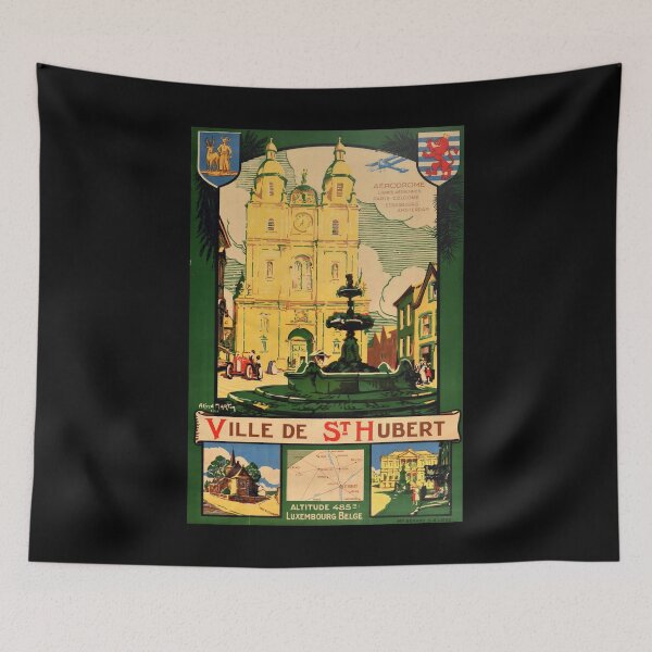 Item preview, retro Ville de St Huber designed and sold by CorasPosters.