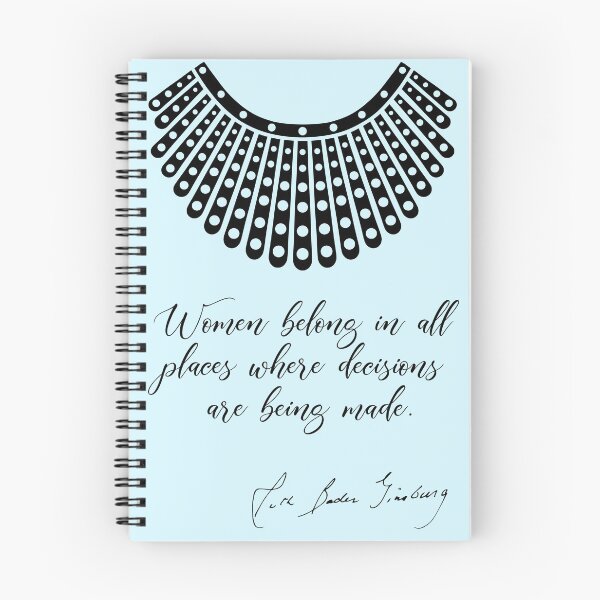 Item preview, Women belong in all places where decisions are being made - RBG (Minty Blue) designed and sold by REApparelCo.