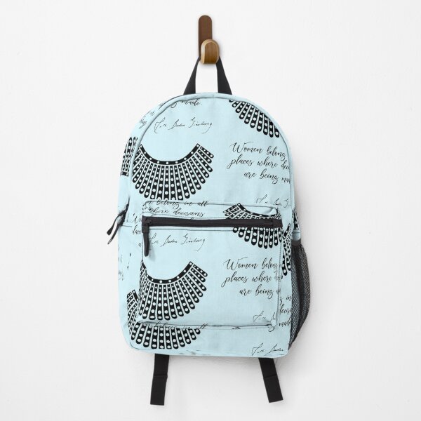 Item preview, Women belong in all places where decisions are being made - RBG (Minty Blue) designed and sold by REApparelCo.