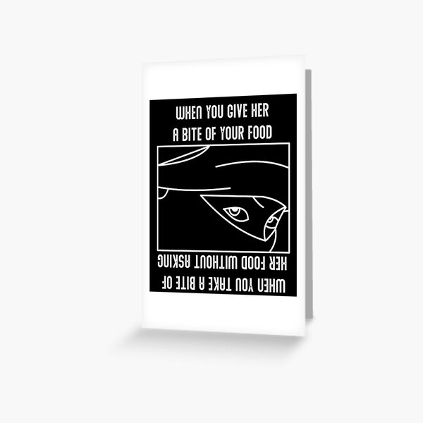 Ninja Flip Shirt Hijab Optical Illusion Gift Greeting Card