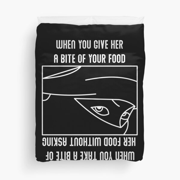 Ninja Flip Shirt Hijab Optical Illusion Gift Duvet Cover