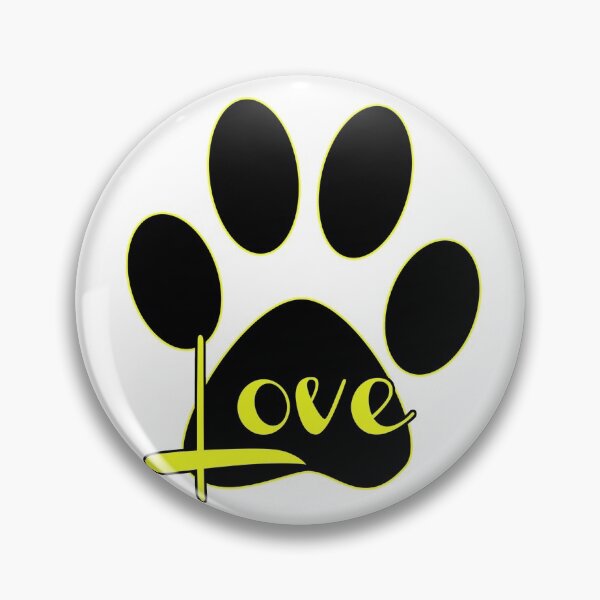 Item preview, Puppy Love Paw Print Black and Yellow Design designed and sold by Mindsofcreation.