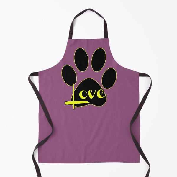 Item preview, Puppy Love Paw Print Black and Yellow Design designed and sold by Mindsofcreation.