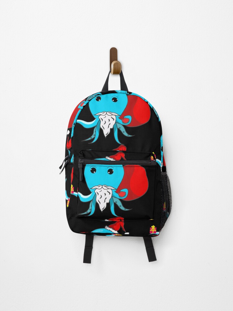 Thumbnail 1 of 3, Backpack, Santa Octopus designed and sold by hypertype01.