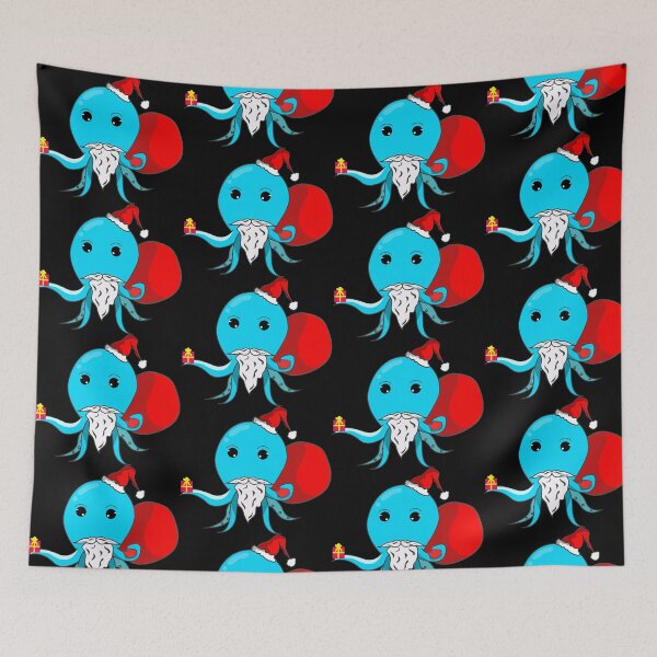 Item preview, Santa Octopus designed and sold by BankshopTH.