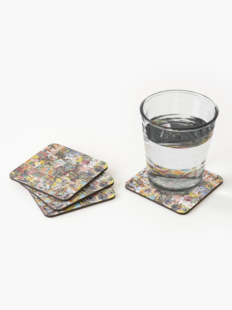 Thumbnail 2 of 5, Coasters (Set of 4), Film Noir Poster Collage designed and sold by Andrew Alcock.