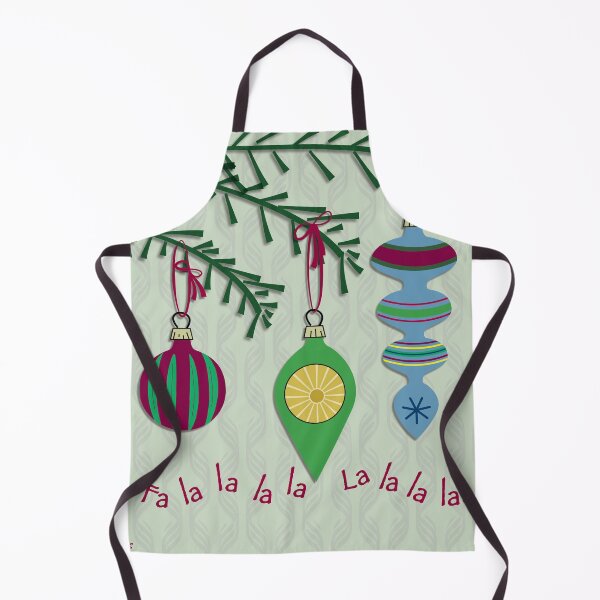 Item preview, Retro Christmas Ornaments - Deck the Halls designed and sold by fullermusings.