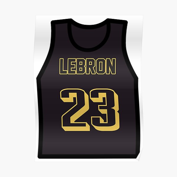 LeBron James Statement Jersey Poster for Sale by designsheaven