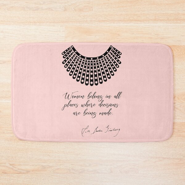 Item preview, Women belong in all places where decisions are being made - RBG (Peach) designed and sold by REApparelCo.