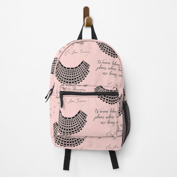 Item preview, Women belong in all places where decisions are being made - RBG (Peach) designed and sold by REApparelCo.