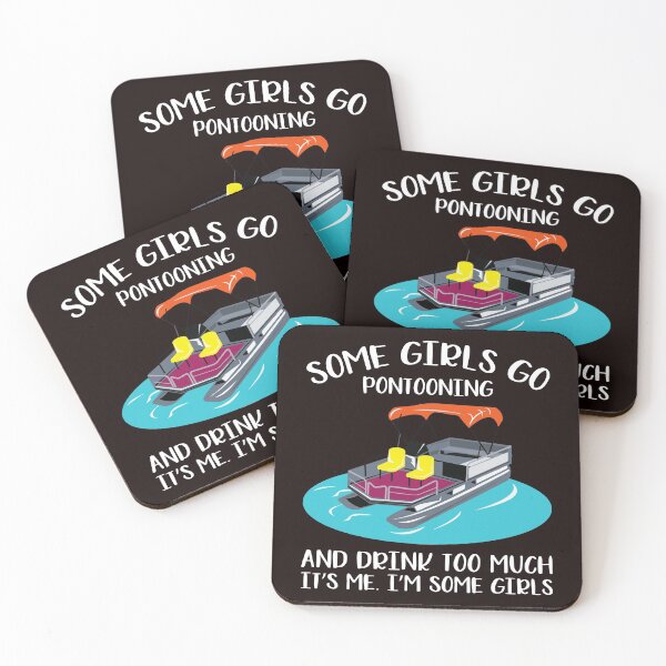 Item preview, SOME GIRLS GO PONTOONING designed and sold by teemaker24.