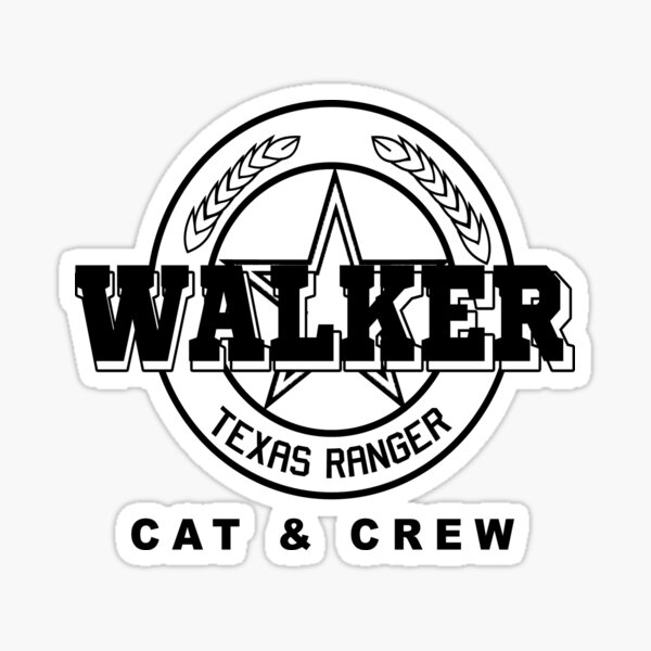 Vtg. Walker Texas Ranger Cast Crew des années 90 Chuck Norris Sticker