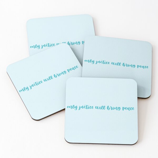 Item preview, Only Justice Will Bring Peace - Blue designed and sold by Farrart.k.