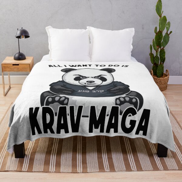 Item preview, Krav Maga Panda All I Want To Do Is Cute Bear designed and sold by GrandeDuc.