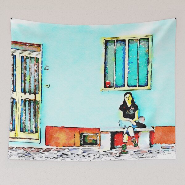 Item preview, Borrello: girl sitting on a bench designed and sold by Giuseppe Cocco.