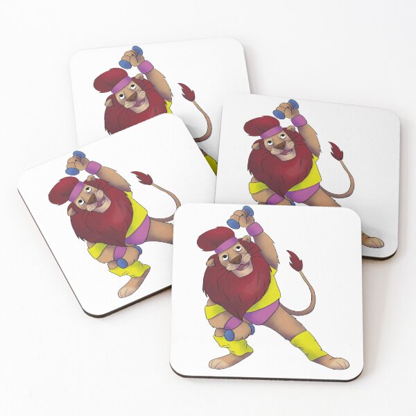 Item preview, Lion doing aerobics designed and sold by María Abal.