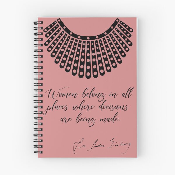 Item preview, Women belong in all places where decisions are being made - RBG (Pink D) designed and sold by REApparelCo.