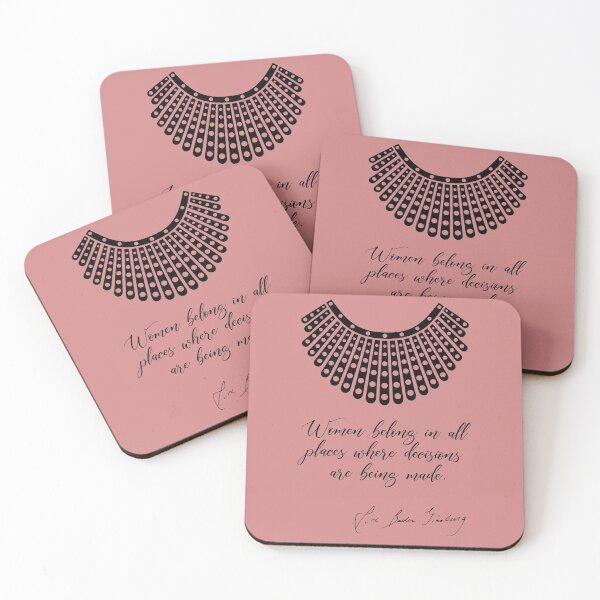 Item preview, Women belong in all places where decisions are being made - RBG (Pink D) designed and sold by REApparelCo.