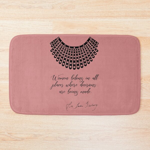 Item preview, Women belong in all places where decisions are being made - RBG (Pink D) designed and sold by REApparelCo.