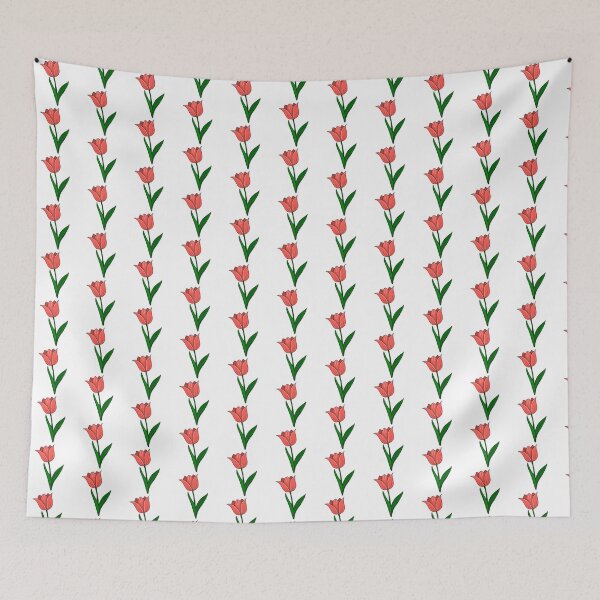 Artikelvorschau, Blumenillustrationen: Rote Tulpe entworfen und verkauft von ChriseryMerch.