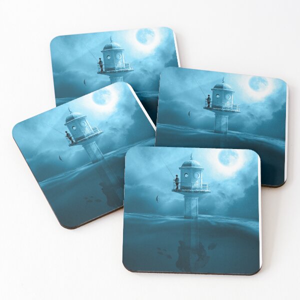 Item preview, Fisherman Fishing On Floating Lighthouse designed and sold by DarkHumorstore.