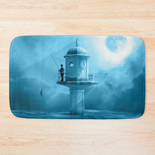 Item preview, Fisherman Fishing On Floating Lighthouse designed and sold by DarkHumorstore.