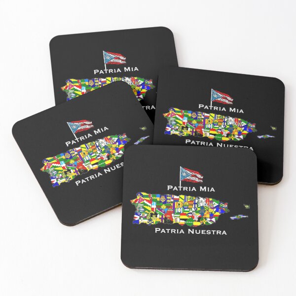 Item preview, Patria Mia, Patria Nuestra Puerto Rico Flags Map designed and sold by SoLunAgua ..