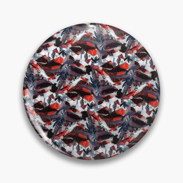 Item preview, Feather Pattern In Red Black and White  designed and sold by Lynn  Marie Sharp.