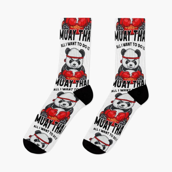 Item preview, Muay Thai Panda All I Want To Do Is Cute Bear Boxer designed and sold by GrandeDuc.