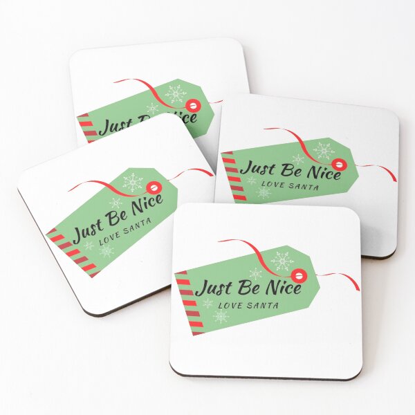 Item preview, Just Be Nice Love Santa Fun Christmas Present Tag designed and sold by loveoceanair.