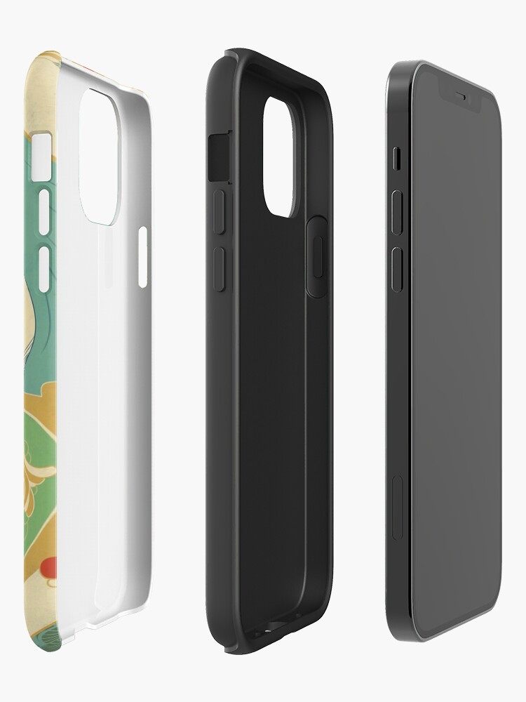 Coque iPhone ''Parure Poisson bleu - Illustration Art Nouveau' : autre vue