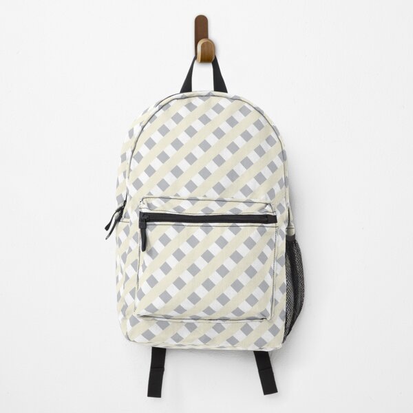 Item preview, Yellow and grey checked stripes designed and sold by Abbara.