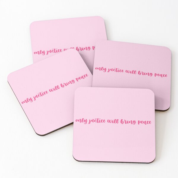 Item preview, Only Justice Will Bring Peace - Pink designed and sold by Farrart.k.