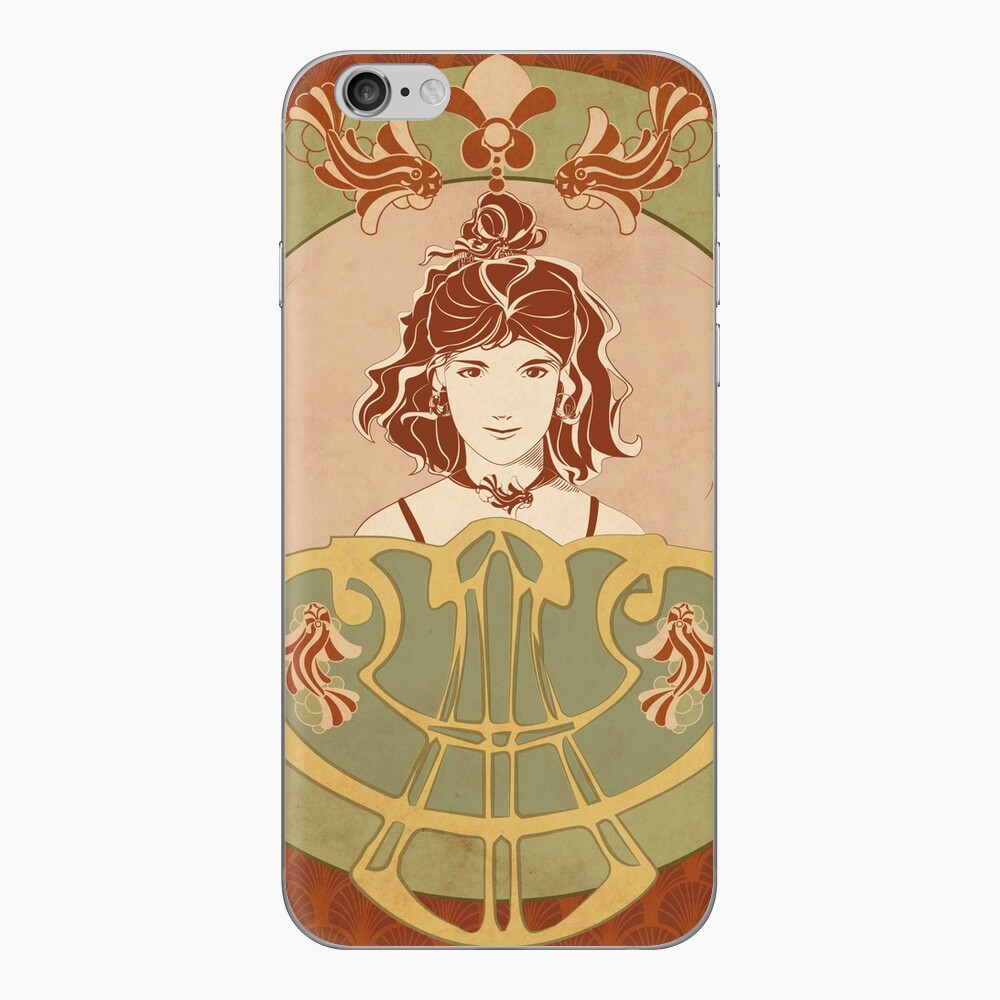 Skin (autocollant) iPhone « Parure Poisson rouge»