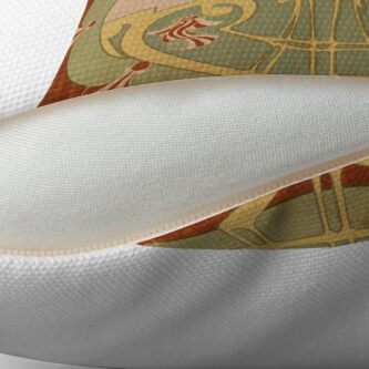 Coussin ''Parure Poisson rouge' : autre vue