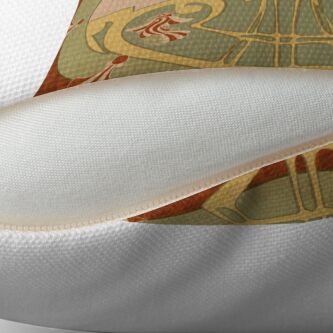 Coussin de sol ''Parure Poisson rouge' : autre vue