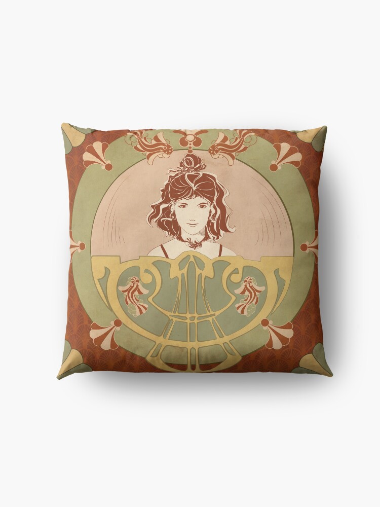 Coussin de sol ''Parure Poisson rouge' : autre vue