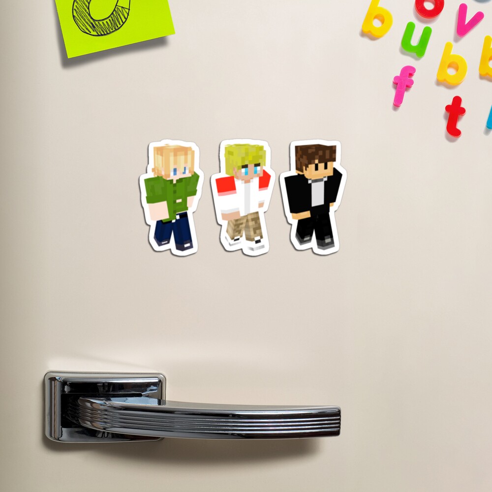 3 Pack TommyInnit, Tubbo, and Wilbur Soot Minecraft Skins Sticker for Sale  by Unlucky ㅤ